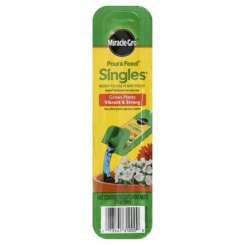 Miracle-Gro Pour & Feed Singles Plant Food, Ready-to-Use