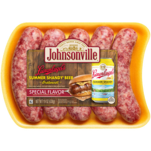 Johnsonville Summer Shandy Flavor Bratwurst