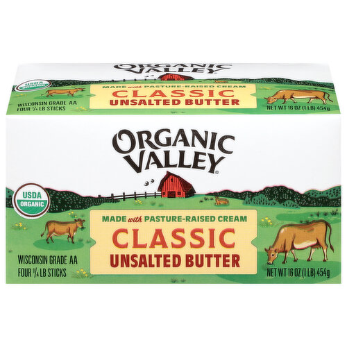 Organic Valley Unsalted Classic Butter