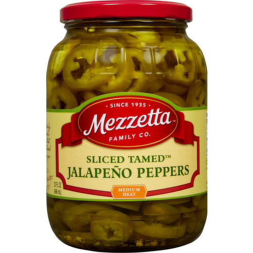Mezzetta Sliced Tamed Jalapeno Peppers, Medium Heat