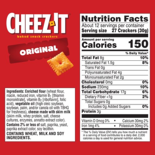 Cheez-It Cheese Crackers, Original