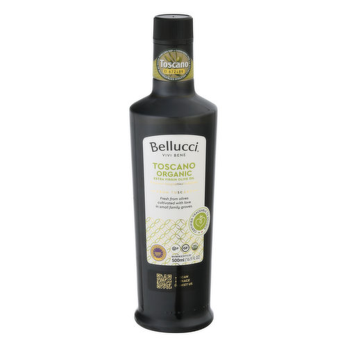 Bellucci Olive Oil, Organic, Extra Virgin, Toscano