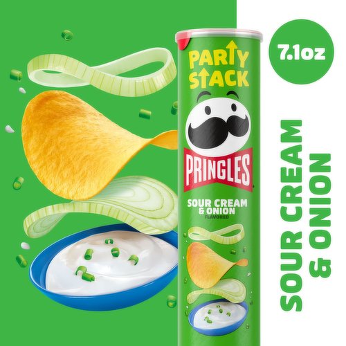 Pringles® Sour Cream and Onion Party Stack Potato Crisps Chips