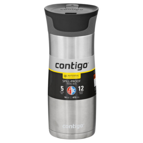 Contigo West Loop 16oz Stainless Steel Travel Mug Silver