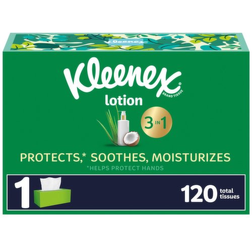 Kleenex Tissues, Coconut Oil + Aloe, 3-Ply