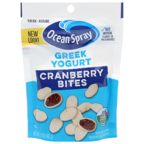 Ocean Spray Cranberry Bites, Greek Yogurt, Dried