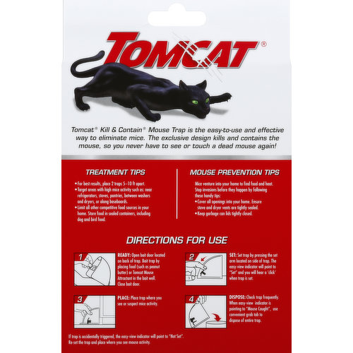 Tomcat Kill & Contain Mouse Trap, 2 Pack