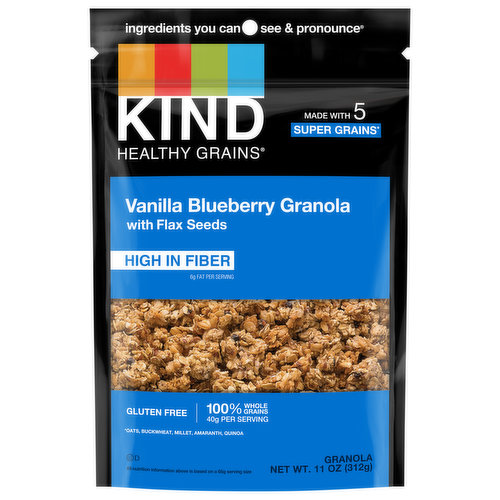 Kind Healthy Grains Granola, Vanilla Blueberry