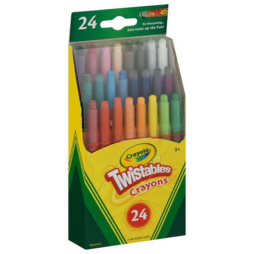 Bulk Crayola Mini Twistables Crayons - 24 Pack - DollarDays