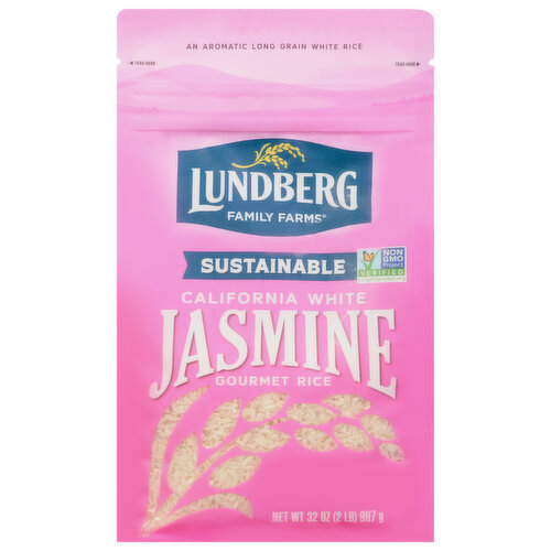 Lundberg Family Farms Rice, Gourmet, Jasmine, California White