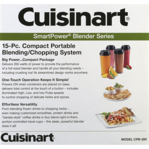  Cuisinart SmartPower 15-Pc. Compact Portable Blending