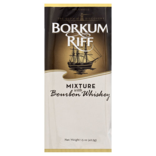 Borkum Riff Tobacco, Pipe, Mixture with Bourbon Whiskey