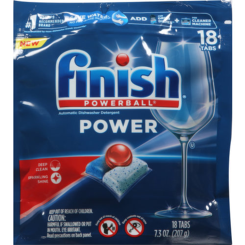 Finish® Power All in One Dishwasher Tablets