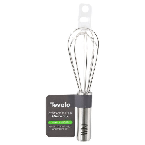 Tovolo Whisk, Mini, 6 Inch, Stainless Steel, Small & Mighty