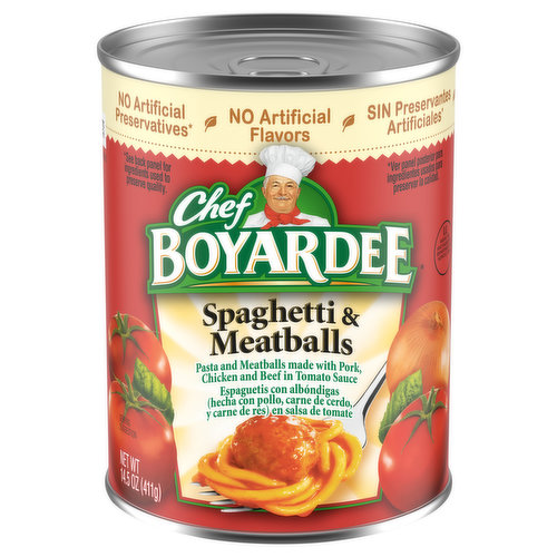 Chef Boyardee Spaghetti and Meatballs Canned Food