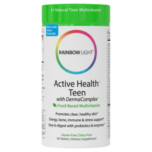 Rainbow Light Active Health Teen, with DermaComplex, Tablets