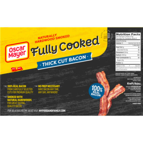 Oscar Mayer Fully Cooked Thick Cut Bacon