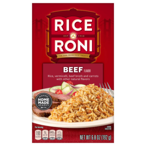 Rice-A-Roni Rice A Roni Rice Vermicelli Beef Flavor 6.8 Oz