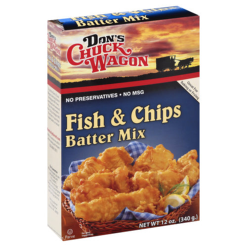 Dons Chuck Wagon Batter Mix, Fish & Chips