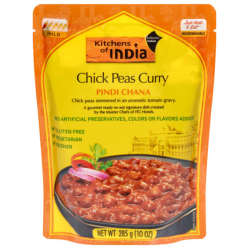 Kitchens of India Chick Peas Curry, Pindi Chana, Mild