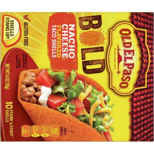 Old El Paso Zesty Ranch Flavored Stand 'N Stuff Taco Shells, 10 ct