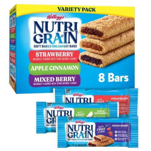 Nutri Grain Soft Baked Breakfast Bars, Variety Pack