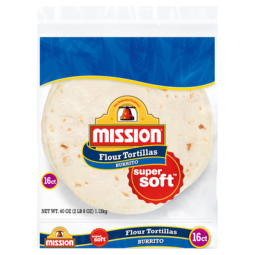 Mission Super Soft Flour Tortillas, Burrito