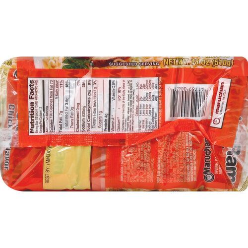 Maruchan Ramen Noodle Soup, Chicken Flavor, Souper 6-Pack