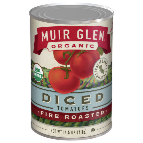 Muir Glen Tomatoes, Diced, Fire Roasted