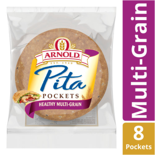 Arnold Arnold Healthy Multi-Grain Pita Pockets, 8 count, 11.75 oz