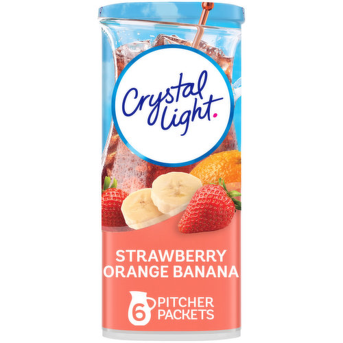 Crystal Light Strawberry Orange Banana Artificially Flavored Powdered Drink Mix