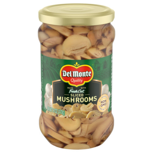 Del Monte Fresh Cut Mushrooms, Sliced