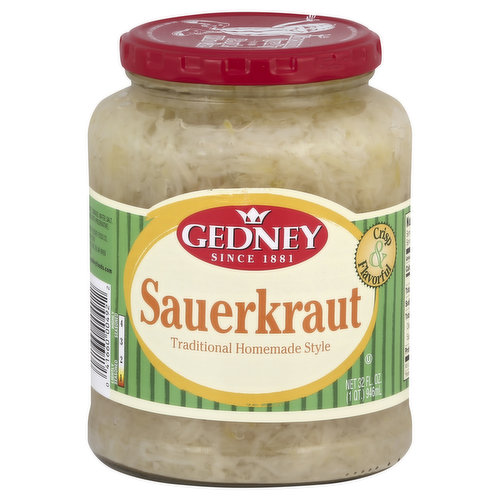 Gedney Sauerkraut, Traditional Homemade Style