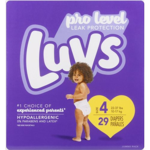 Pro Level Leak Protection Diapers Size 4