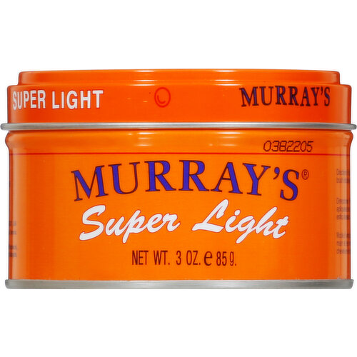 Murray's Super Light Hair Dressing Pomade 4 oz. - Capelli Beauty & Barber  Supply