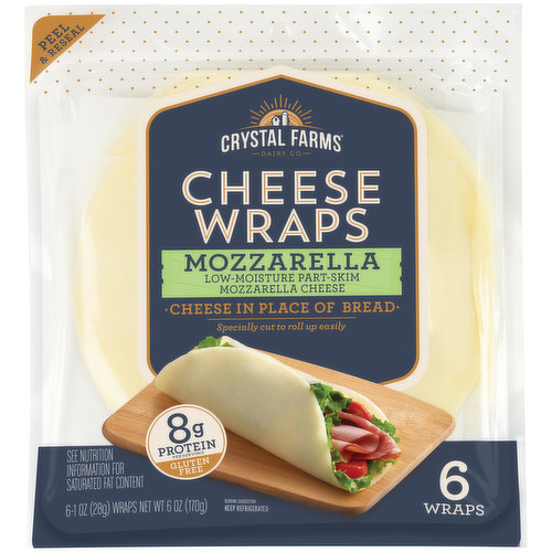 Crystal Farms Mozzarella Cheese Wraps