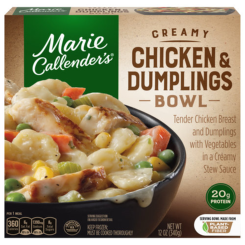 Marie Callender's Creamy Chicken & Dumplings Bowl Frozen Meal