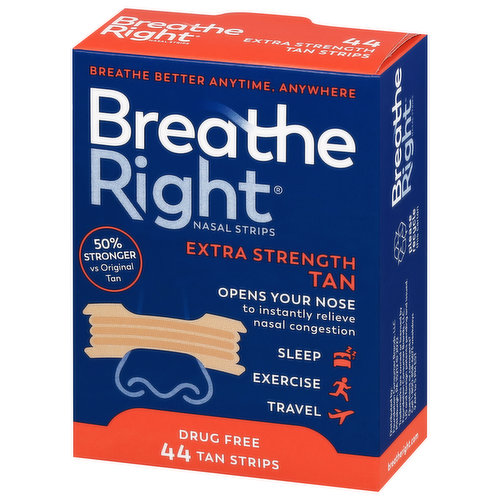 Breathe Right Nasal Strips Natural Regular 30