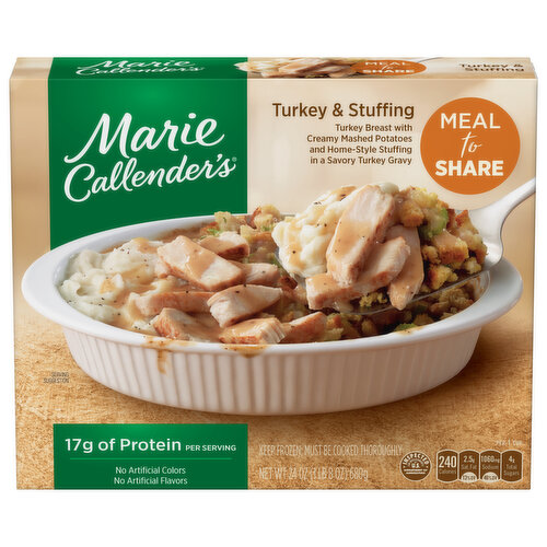 Marie Callender's Meal to Share Turkey & Stuffing Meal to Share Multi-Serve Frozen Dinner