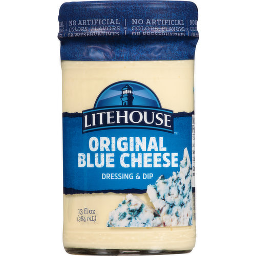 Gluten free. No artificial colors, flavors or preservatives. 100% Employee Owned: Crafted with care. Real ingredients. Because taste matters. No high fructose corn syrup. Customer satisfaction guarantee by Litehouse, Inc. Sandpoint, Idaho 83864. litehousefoods.com. Dip, spread & more endless options at litehousefoods.com.