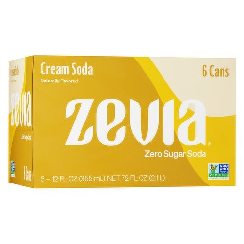 Zevia Cream Soda, Zero Calorie