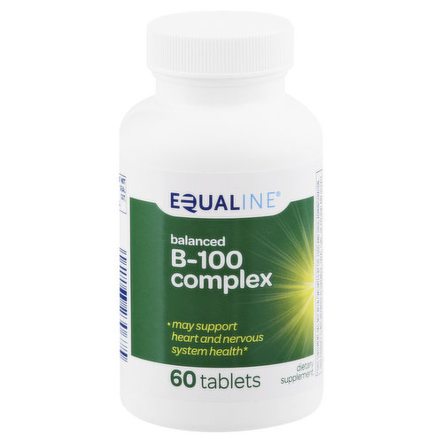 Equaline Vitamin B-100 Complex, Balanced, Tablets