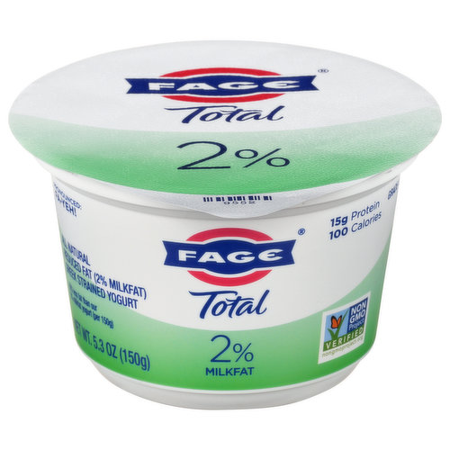 Fage Total Yogurt, Reduced Fat, Strained, Greek