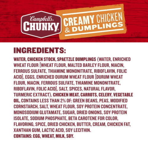 Campbell's® Chunky® Creamy Chicken and Dumplings Soup