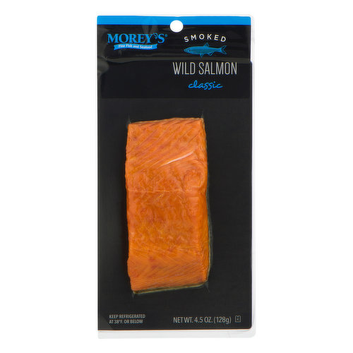 Gluten free. Morey's - Fine fish and seafood. Wild caught. Morey's Guarantee: If you're not completely satisfied, we will refund your money. Just keep the original package and contact us at moreys.com. www.moreys.com. Connect with us! Facebook. Twitter. Pinterest. Product of USA.