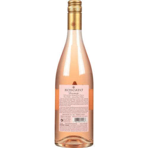 Roscato Rose Dolce Italy, 750 ml Bottle 