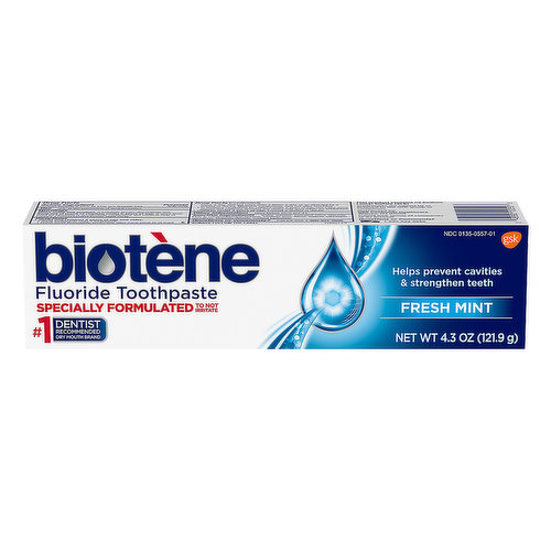 biotene fluoride toothpaste ingredients