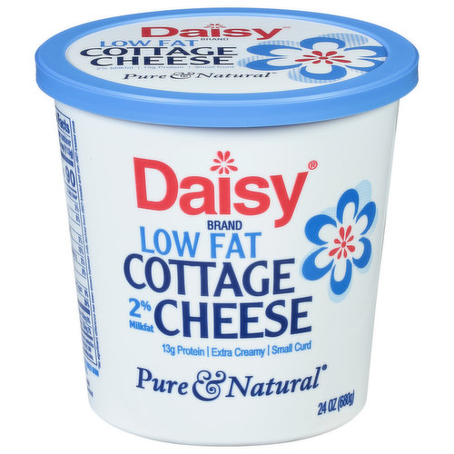 Daisy Pure & Natural Cottage Cheese, Low Fat, Small Curd, 2% Milkfat