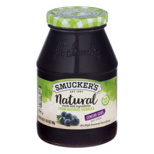 Smucker's Natural Fruit Spread, Concord Grape