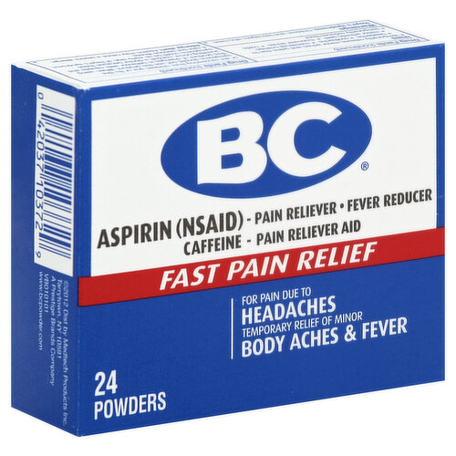 BC Pain Relief, Fast, Powders